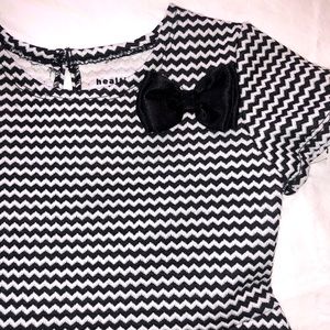 Cute black white dress